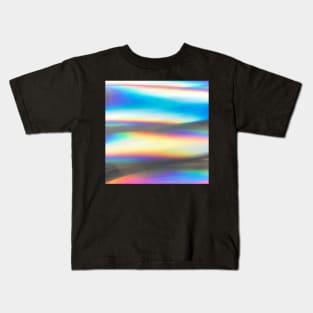 Rainbow Hologram Wave Kids T-Shirt